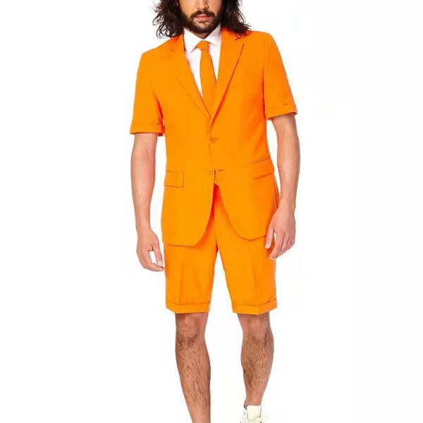 Suit Shorts Suit The Orange - Summer Party Costume Suit