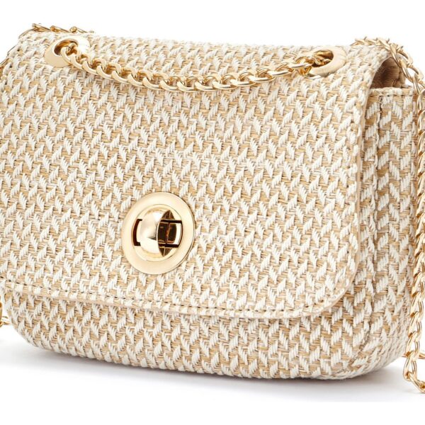 Shoulder Bag Mini Bag (Handbag, tote bag, raffia look, crossbody bag VEGAN 4.8 (4))