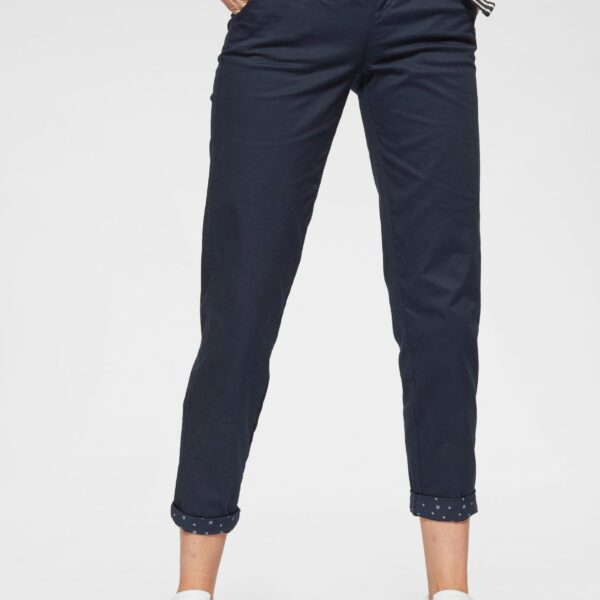 Chino Pants (Set, 2-piece, with belt) including belt and star print on the hem