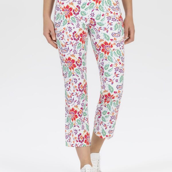 Fabric Trousers with floral pattern