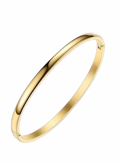 Bangle Exclusive ladies' bangle gold bracelet 18K gold jewelry (xs-s) 17cm