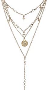 Chain with pendant long layer necklace
