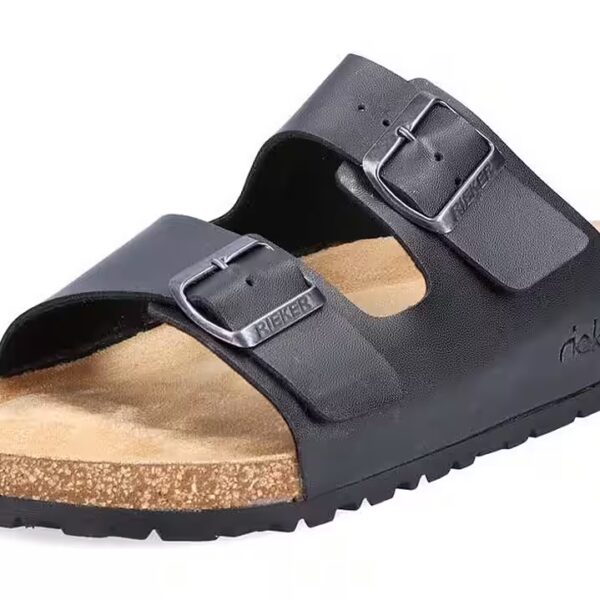 Pantolette Summer Shoe, Slippers, with Two Buckles