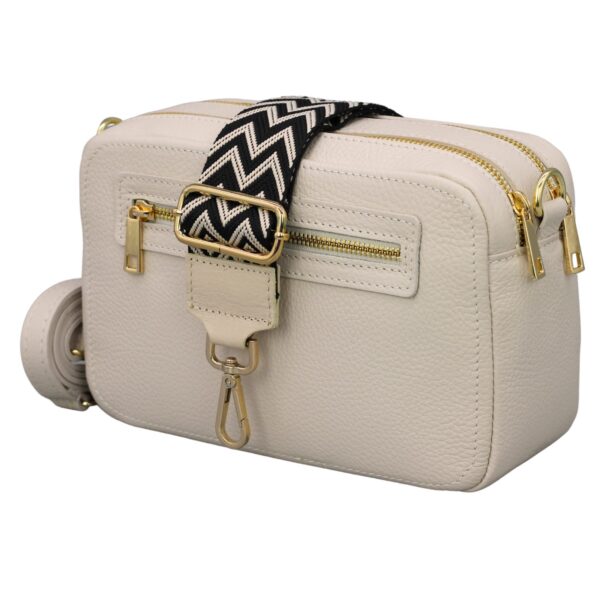 GALA Shoulder Bag made of Genuine Leather, shoulder bag for women with 2 straps