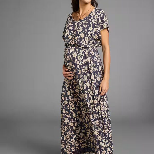 Maternity dress Long pregnancy and nursing dress