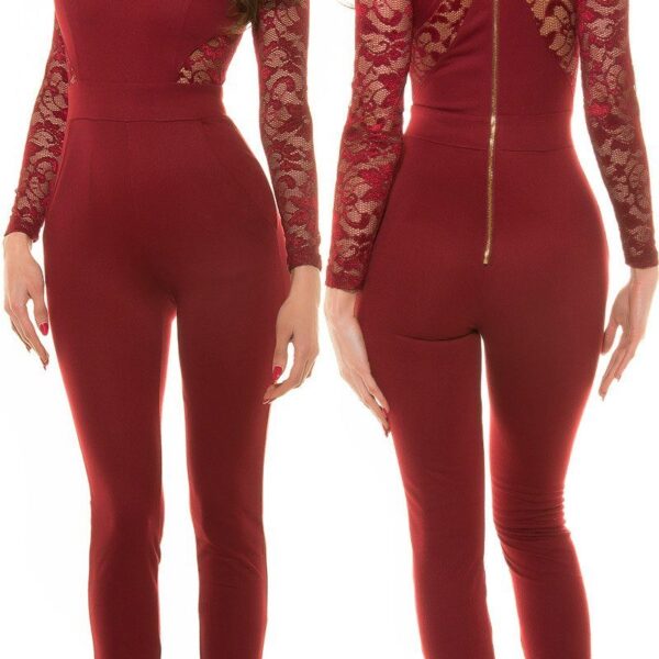 Overall lace overall jumpsuit lace