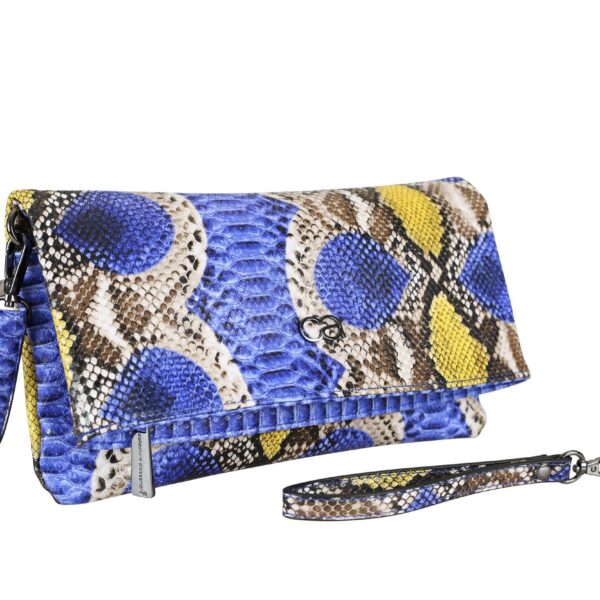 Clutch Holi Snake-Can be worn as a clutch, shoulder bag and crossbody bag
