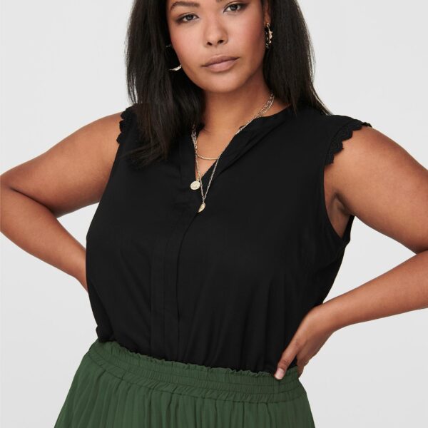 Blouse top CARMUMI SL TOP WVN NOOS with lace