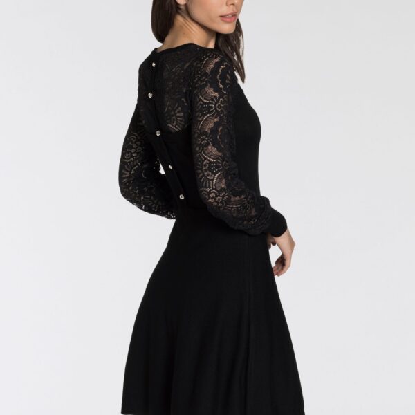 Knitted Dress for special occasions, short dress, tailored cut