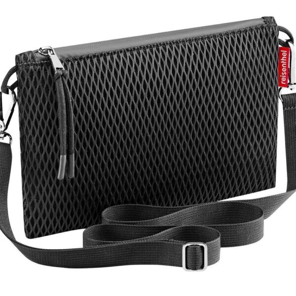 EXTRALITE CASE shoulder bag, black, mesh, polyester