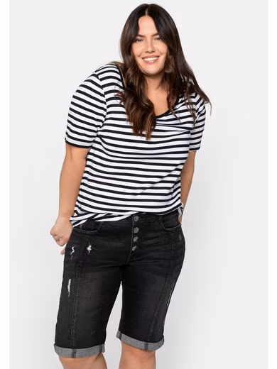 Denim Bermuda shorts plus sizes