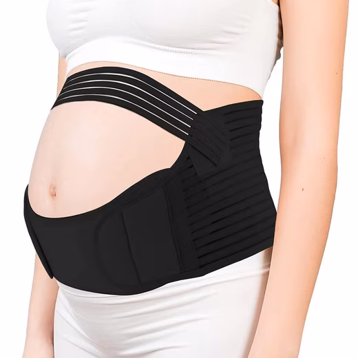 Pregnancy belt set (3 pieces) with adjustable support belt