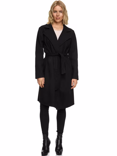Trenchcoat Worldclassca ladies TRENCHCOAT with belt lapel collar long coat