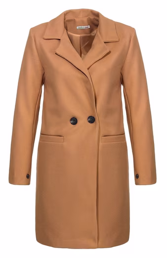 Trench coat 19691 Transitional coat with button closure
