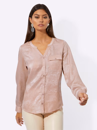 Classic blouse long-sleeved blouse