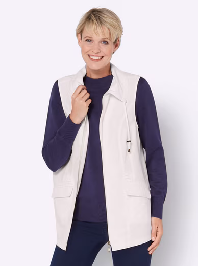 Jersey vest long vest