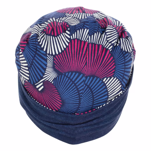 Knitted hat Fashy - Headwear Chemo Hat Temperature Regulating Reversible Blue - Image 3