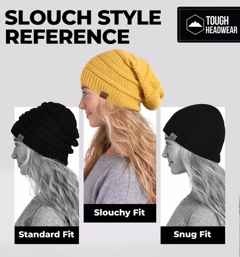 Beanie Long Women's Hat - Warm Knitted Hat - Wool Hat Long Beanie Yellow - Image 6