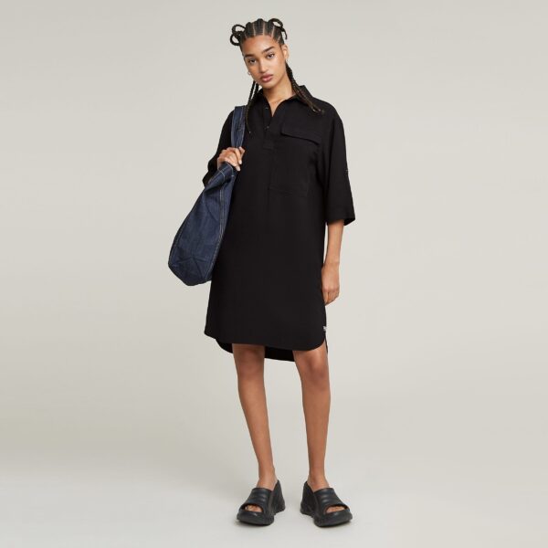 Shirt Dress with roll-up sleeves