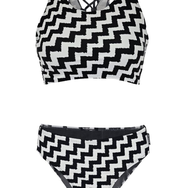 Triangle Bikini Top Black & White