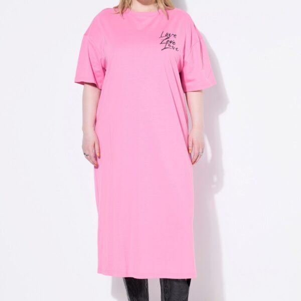 Midi Dress Jersey dress oversized big shirt back print
