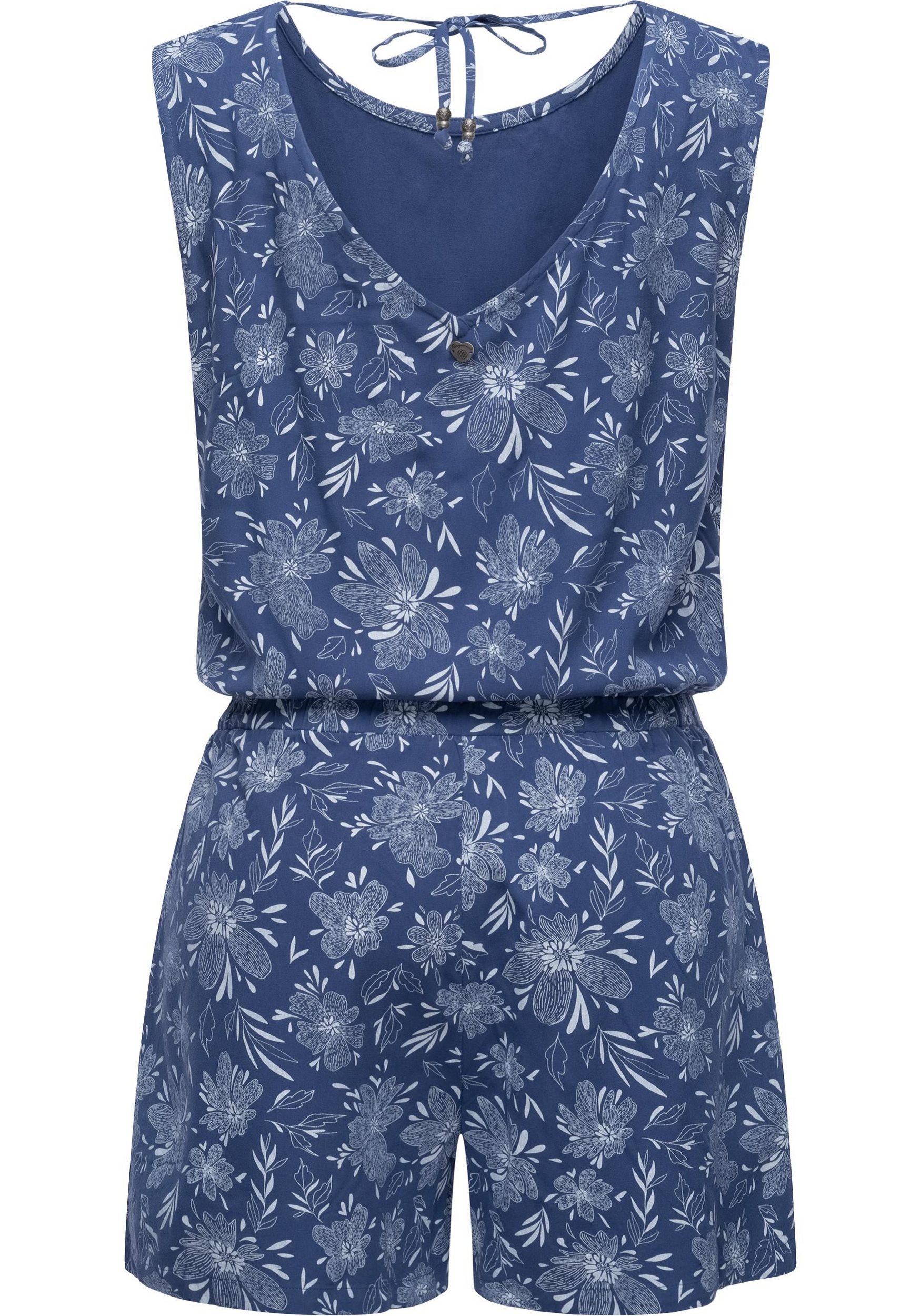 Jumpsuit Zella chic, short ladies' overall with floral print - Image 3