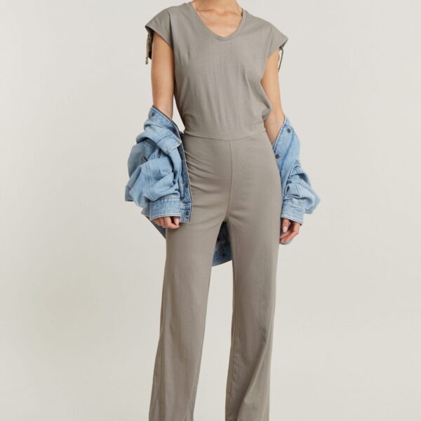 Jumpsuit Riveted flared jumpsuit sl wmn