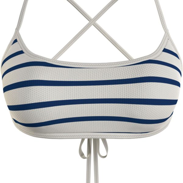 Bustier Bikini top BRALETTE PIQUE with striped pattern