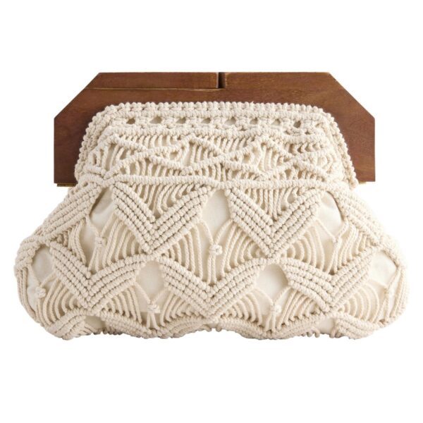 Clutch Macrame clutch made of 100% cotton