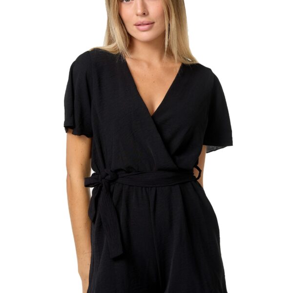 Playsuit PM-28 Wrap-look jumpsuit short overall in one size