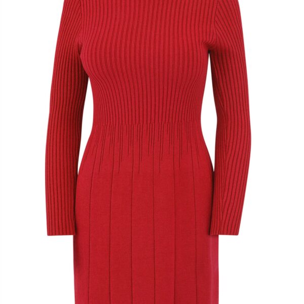 Mini Dress figure-hugging & comfortable one size (34-42) with stand-up colla