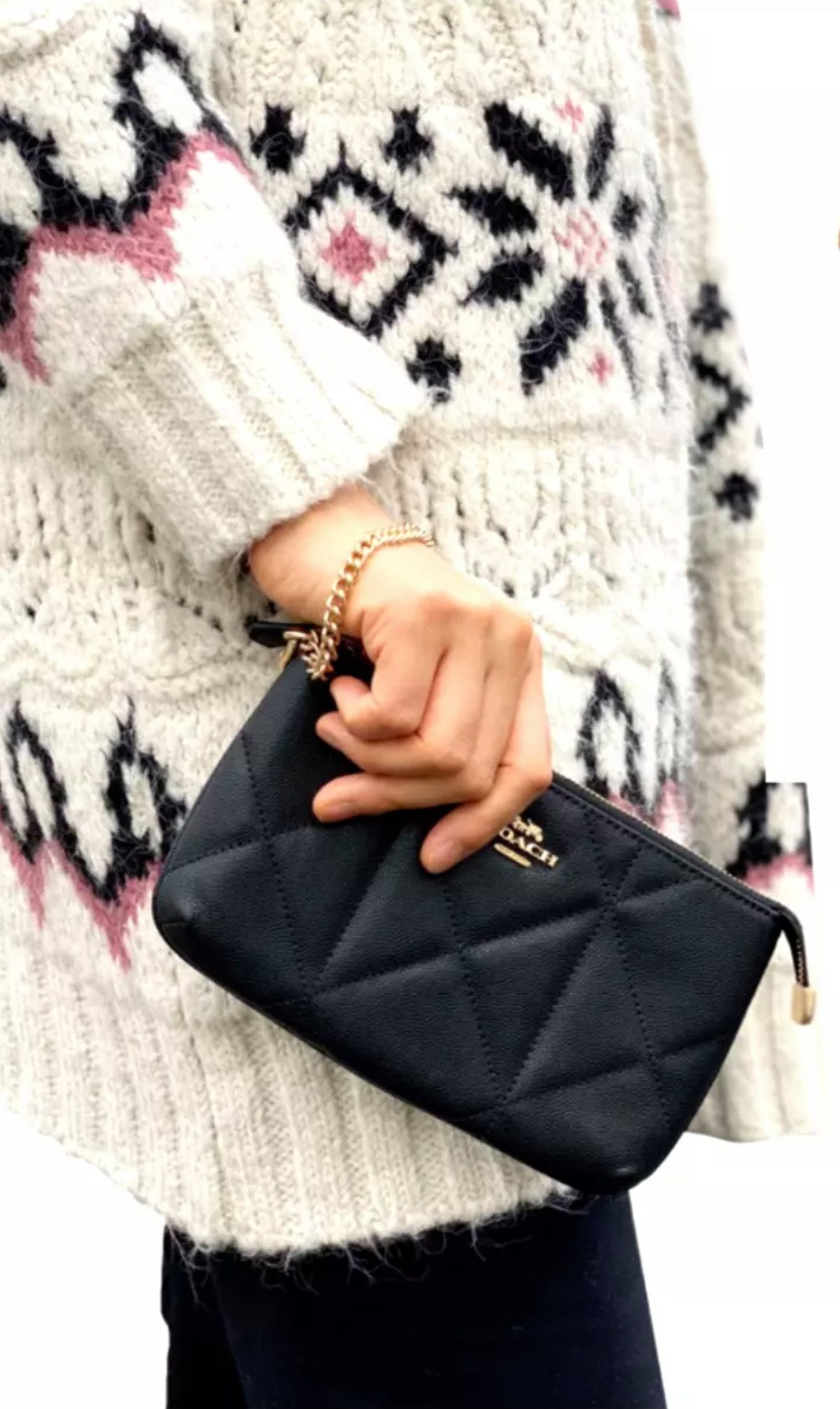 Clutch Wristlet Leather Bag Handbag- 8 practical card slots for organization - Image 3