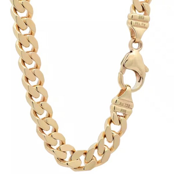 Curb chain gold chain curb chain length 45cm - width 6.0mm - 750-18 carat gold