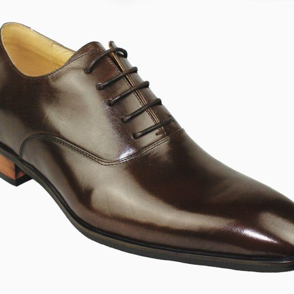 Monza Brown Rubber sole lace-up shoe