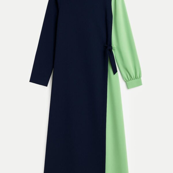Maxi dress CONTRAST COLOR DRESS