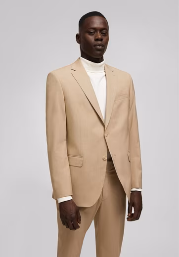 Suit jacket made from sustainable material composition