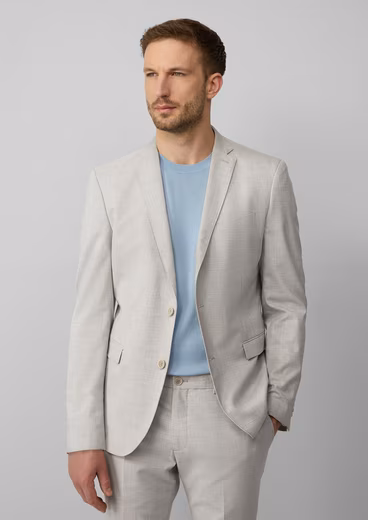 Jacket sO PURE: Suit jacket made of checked stretch fabric