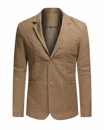 Jacket Men's Cotton Jacket Sporty Regular Fit Casual Blazer