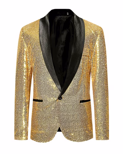 Jacket with sequins suit jacket regular fit