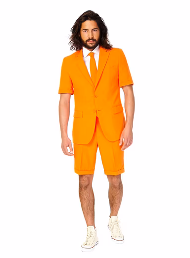 Suit Shorts Suit The Orange - Summer Party Costume Suit