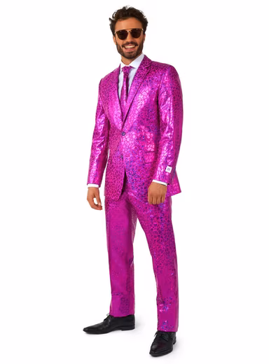 Party Suit Peppy Pink Suit A very rare specimen: the pink metallic disco lizard!