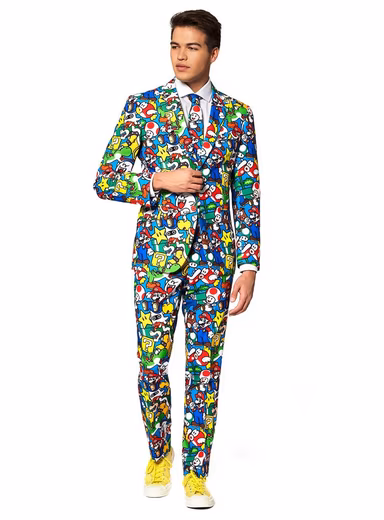 Party suit Super Mario costume suit - for Carnival Halloween