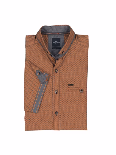 Short-sleeved shirt Short-sleeved shirt structured