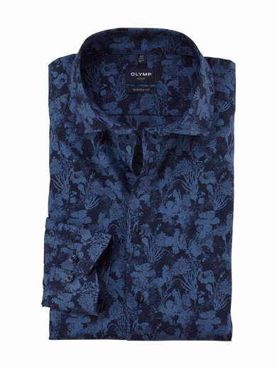 Business shirt Luxor modern fit with floral pattern