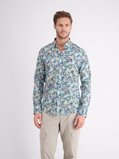 Long-sleeved shirt LERROS Long-sleeved shirt with floral print