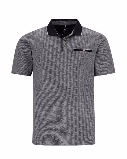 Polo shirt Polo shirt in longitudinal jacquard