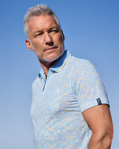 Polo shirt Polo shirt allover printed in stay fresh quality