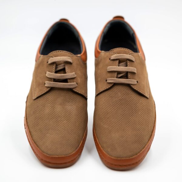 Brown leather men's shoes for summer, business shoes moccasin