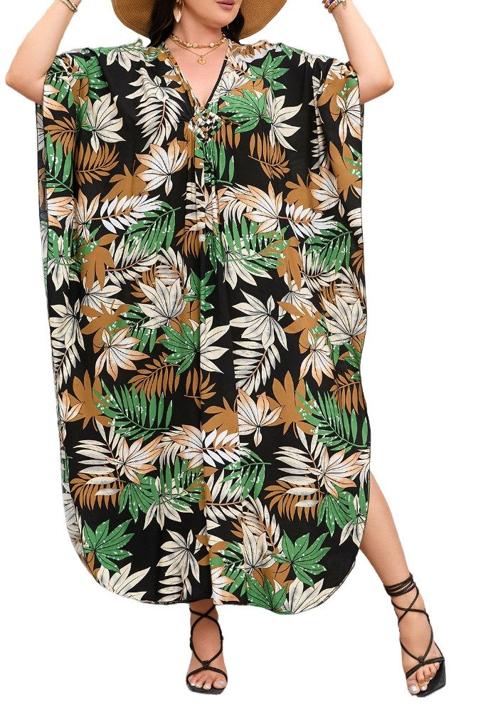 Summer dress beach dress viscose dress women LO-KLDE-L11 large size - Image 2