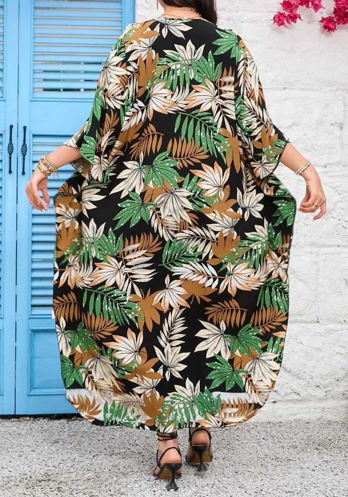 Summer dress beach dress viscose dress women LO-KLDE-L11 large size - Image 5